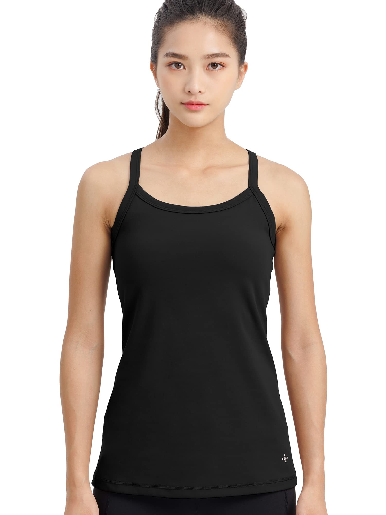 

Майка Rupa с бюстгальтером для йоги размера M, женская, топ, влагоотводящая, быстросохнущая, черная, чёрный