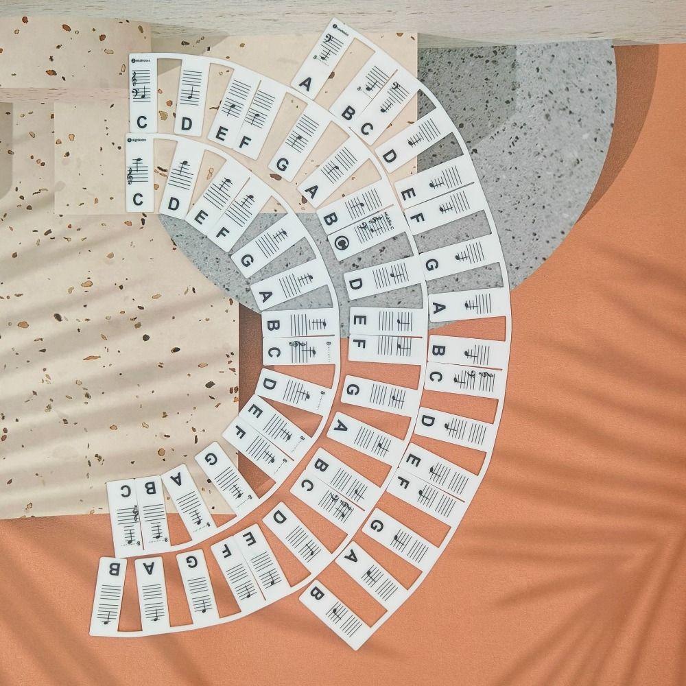 88 Keys Piano Key Labels Reusable Piano Keyboard Sticker Piano Keyboard Note  Beginners