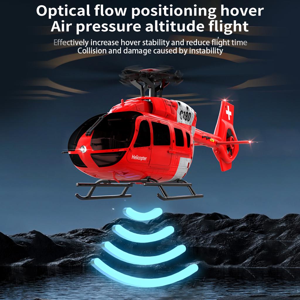 Remote Control Helicopter with Dual Brushless Motor 2.4GHz 4CH Single Propeller Six Gyroscope Stabilization RC Helicopter