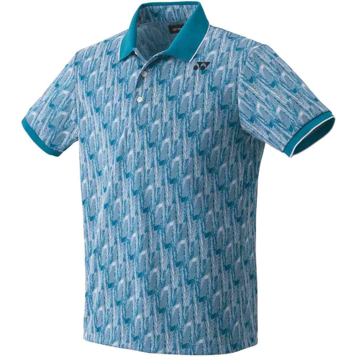 

Yonex Short Sleeve Game Teal Blue Men s Shirt, (817)