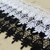 Wide White and Black Lace, 10.5 Cm Long 1 Meter, Fringed Lace Accessories DIY Curtain Skirt Clothes Fabric Accessories