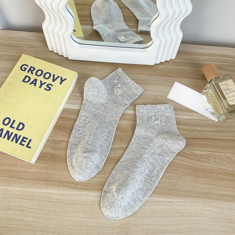 Boneless Socks, Women's Summer Cotton Socks, Thin Short Socks, Anti-odor, Anti-athlete, Antibacterial, Sweat-absorbing and Breathable Short Socks