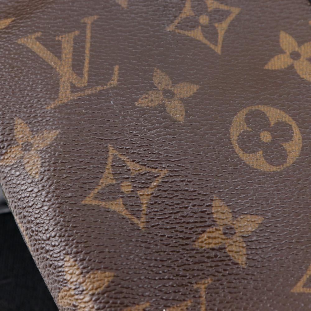 Louis Vuitton Kitan Tote Bag M40388 Monogram Macasa 2WAYShoulder Brown / Black Monogram Canvas Unisex Used