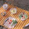 Folding Tableware Set Portable Bowl Plate Chopping Board Light Weight Camping Tableware for Camping and Backpacking