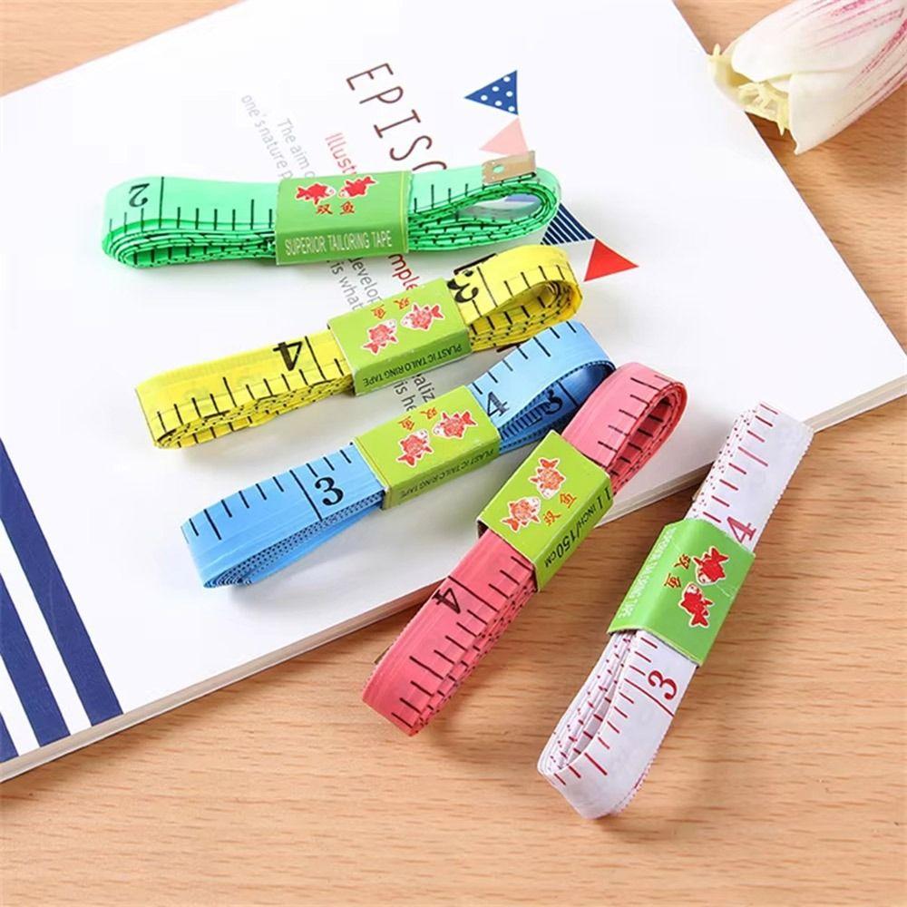 Portable 60in Soft Tape Measures Double Scale Mini Clothes Tailor Ruler Flat Ruler