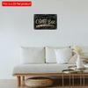2D Flat Wooden 30*20cm Vintage Coffee Bar Sign - Retro Wall Decor for Kitchen, Home, or Cafe with "Coffee, Hot Chocolate, Tea" Design, Indoor/Outdoor