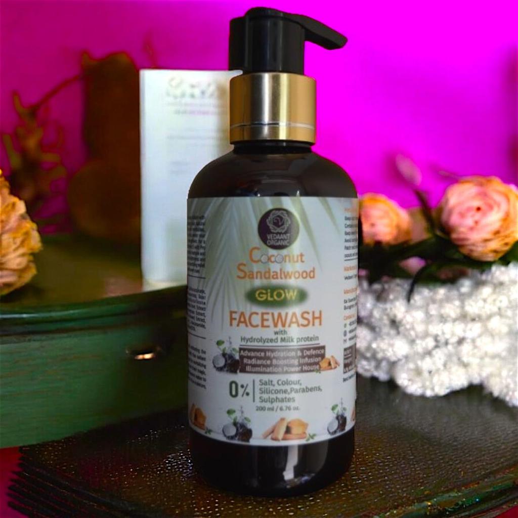 Coconut Sandalwood Glow Face Wash for All Skin Types |200 ml-Pack of 1