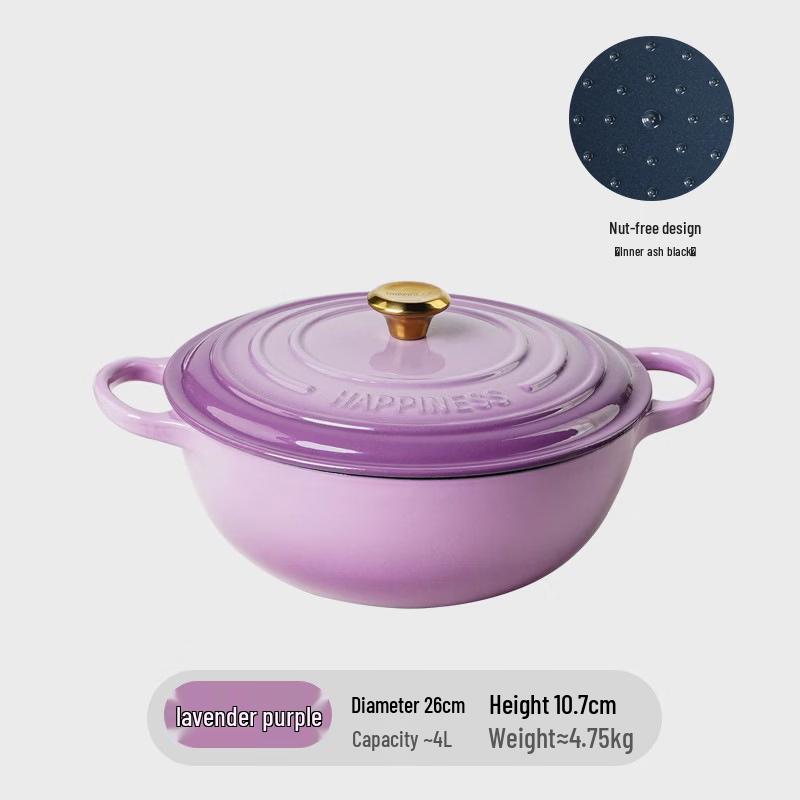 

ZISIZ Enamel Casserole Pot