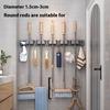 Organizer Wall Mounted Broom Holder Mop Clip Stand Brush Rack Hanging Pipe Hook Kitchen Storage Bathroom Accessories Tools