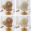 Fisherman Hat Summer Straw Hat with Flower Decoration Perfect for Teens Ladies Seeking Style Comfort