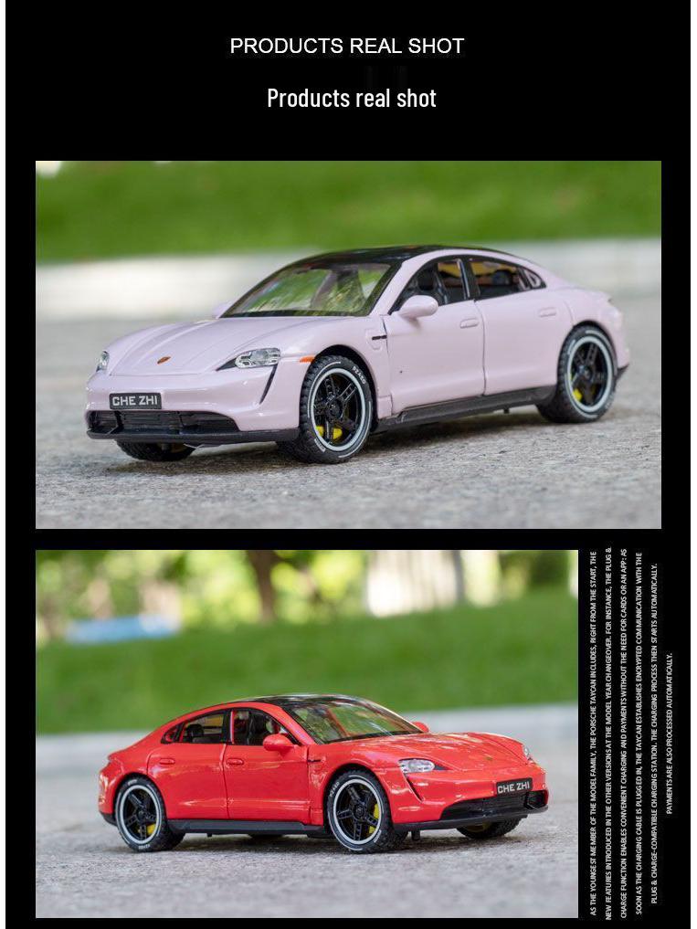 Baoshijie Taycan Alloy Children's Coupe Toy Car Model