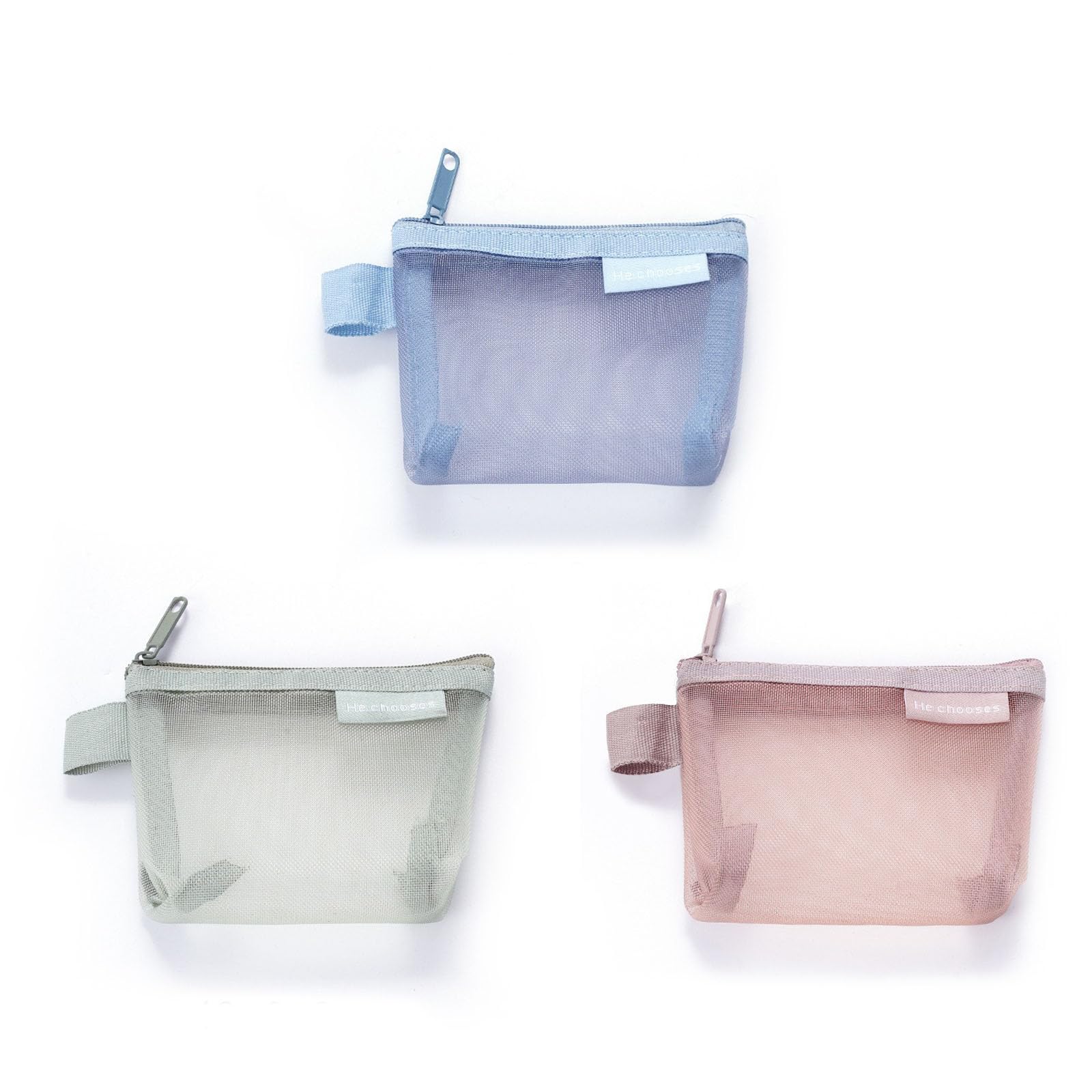 

Nannlia Mesh Makeup Cute Cosmetic Makeup Pouch Pouch, 3-Pack, Pouch,