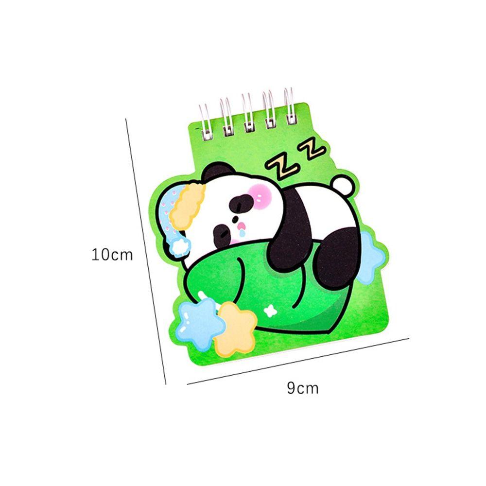 High Quality Panda Pocket Notebook 50Sheets Square Notepad Blank Inner Page Loose-leaf Mini Notebook Student