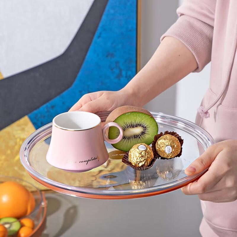 Portable Partitioned Fruit and Snack Tray with Lid