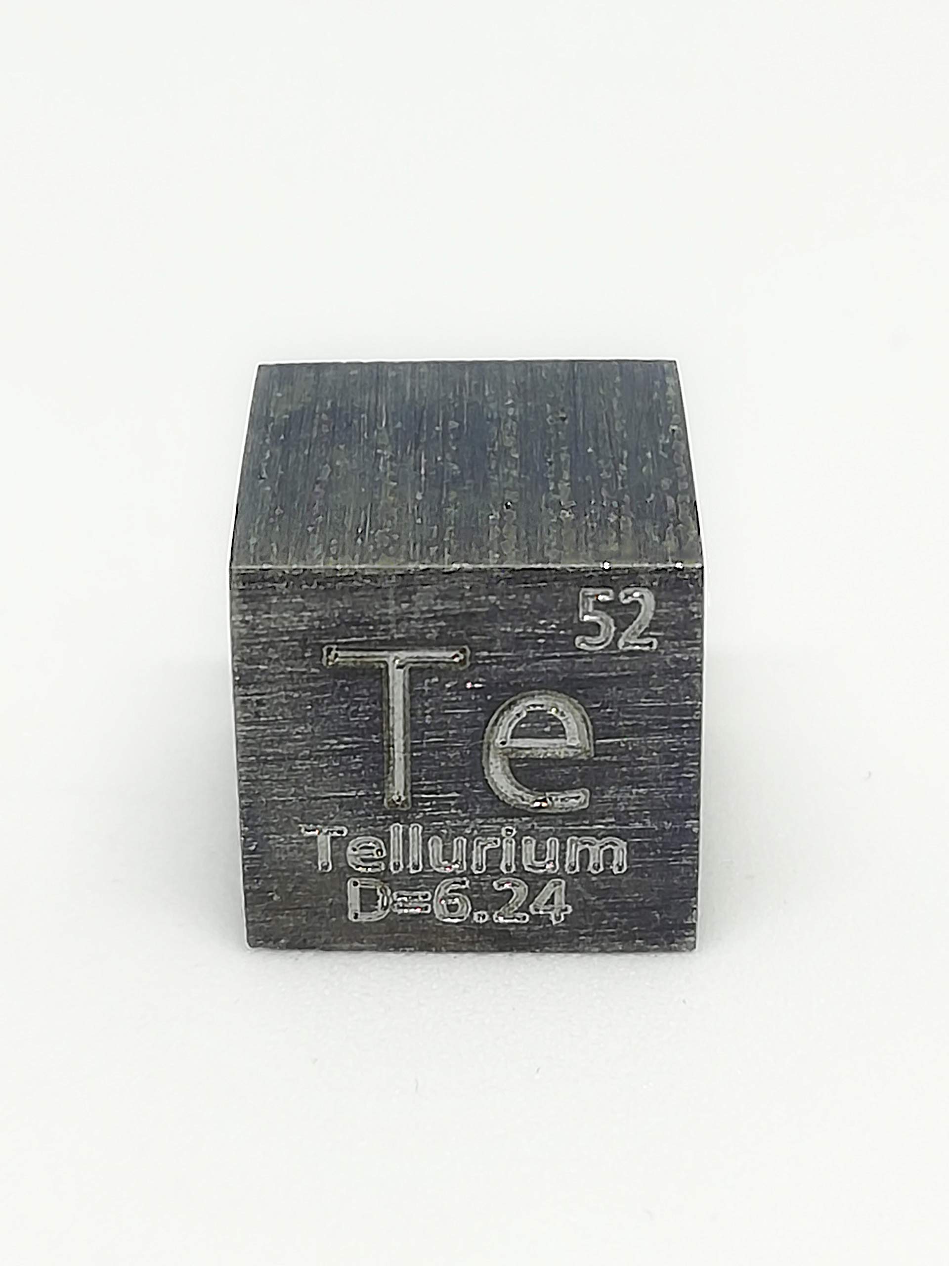 Elemental Tellurium marking normal specimen (Te) (10mm cube, A, face)