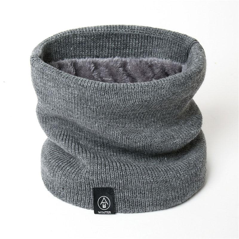 

Fashion Women Knitted Scarf Solid Cashmer Like Winter Scarves Lady Warm Thick Unisex Men Neck Scarfs сірий колір