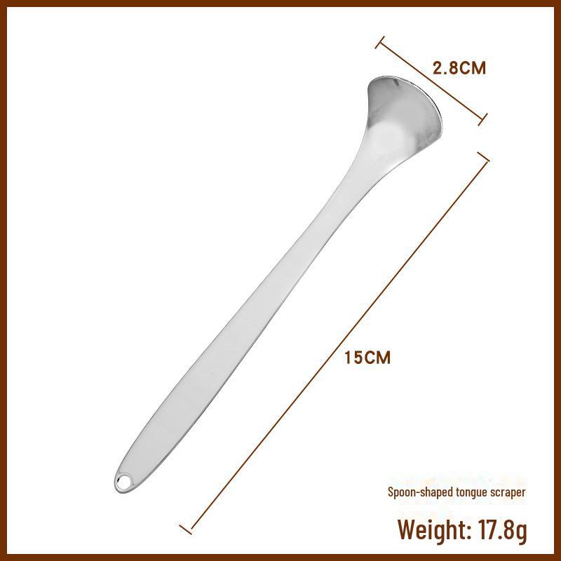 3-Piece Stainless Steel Tongue Scraper Set with Iron Box – Oral Tongue Cleaner Spoon scraper