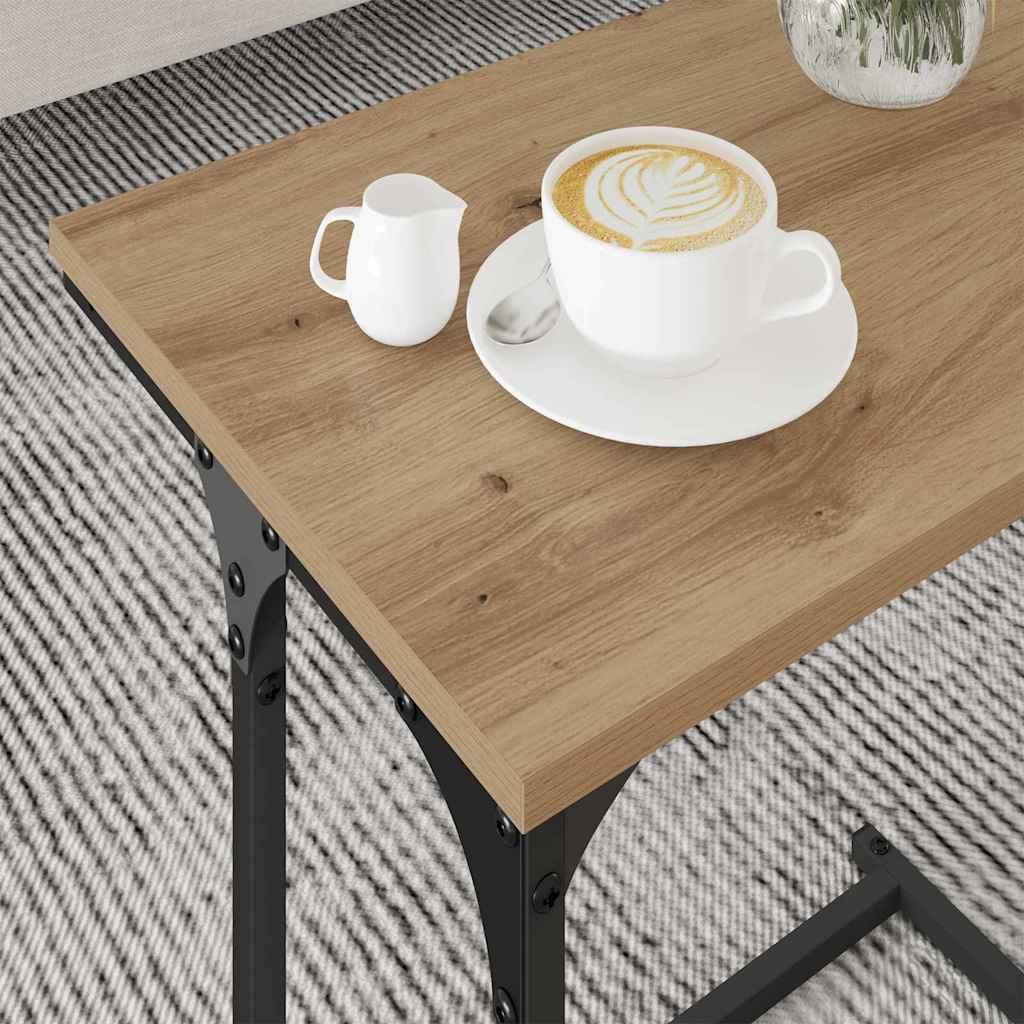 Nesting Coffee Tables 3 pcs. Artisan Oak 50.5 x 35 x 53 cm