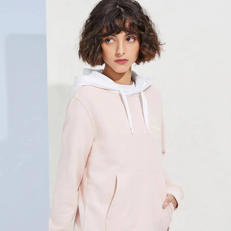 Dickies Sweatshirts Women's Dirty Pink Hooded Moderate Regular (Unisex) Sweatshirts DK010155C50