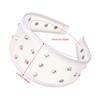 Headwear Mesh Pearls Headband Beads Waterproof Rhinestone Wide Hair Hoop Sparkling Solid Color Black White Hairband Women