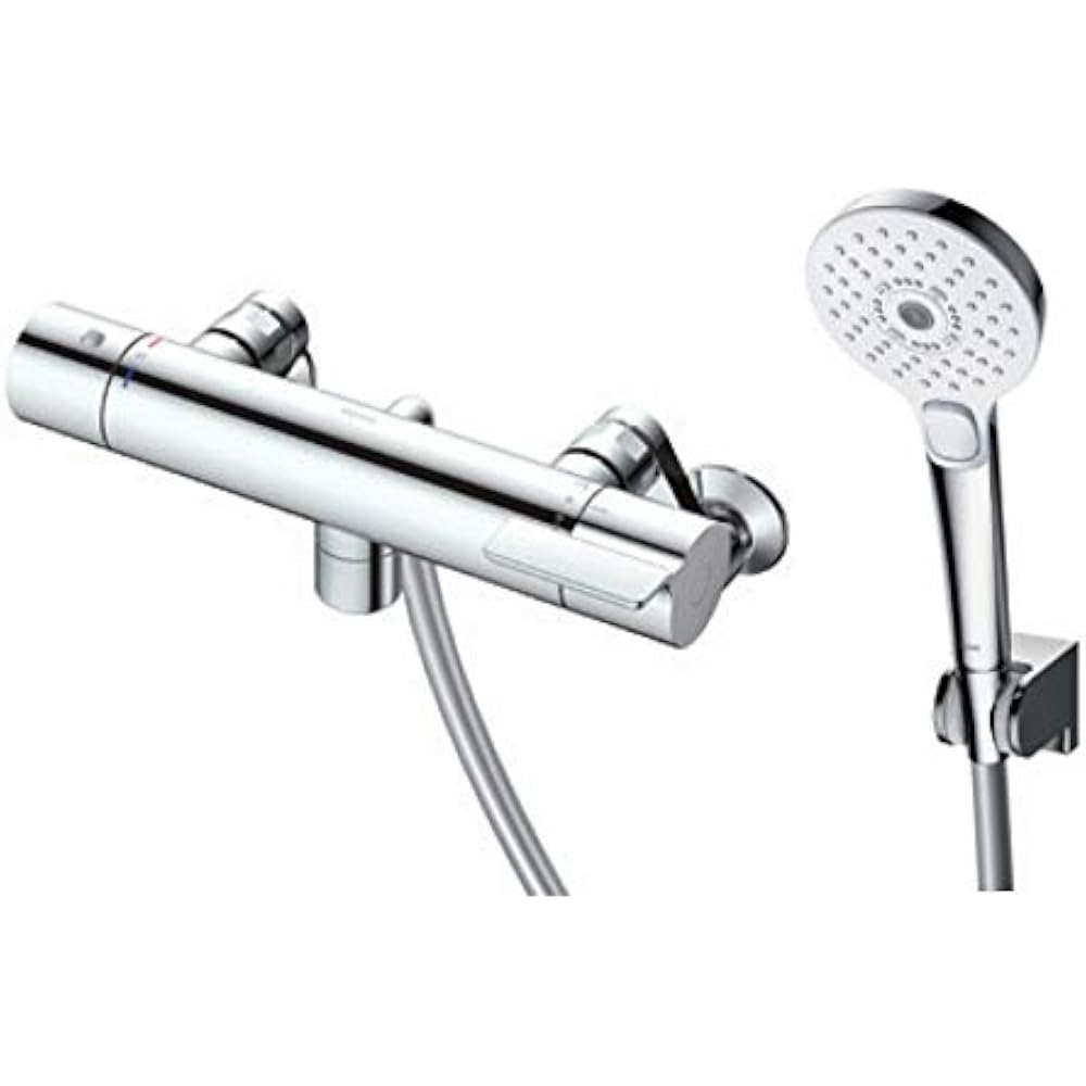 TOTO Bathroom Wall Thermostat Mixer Faucet 0mm Comfort Wave Plated 3 Mode Chrome TBV03412J