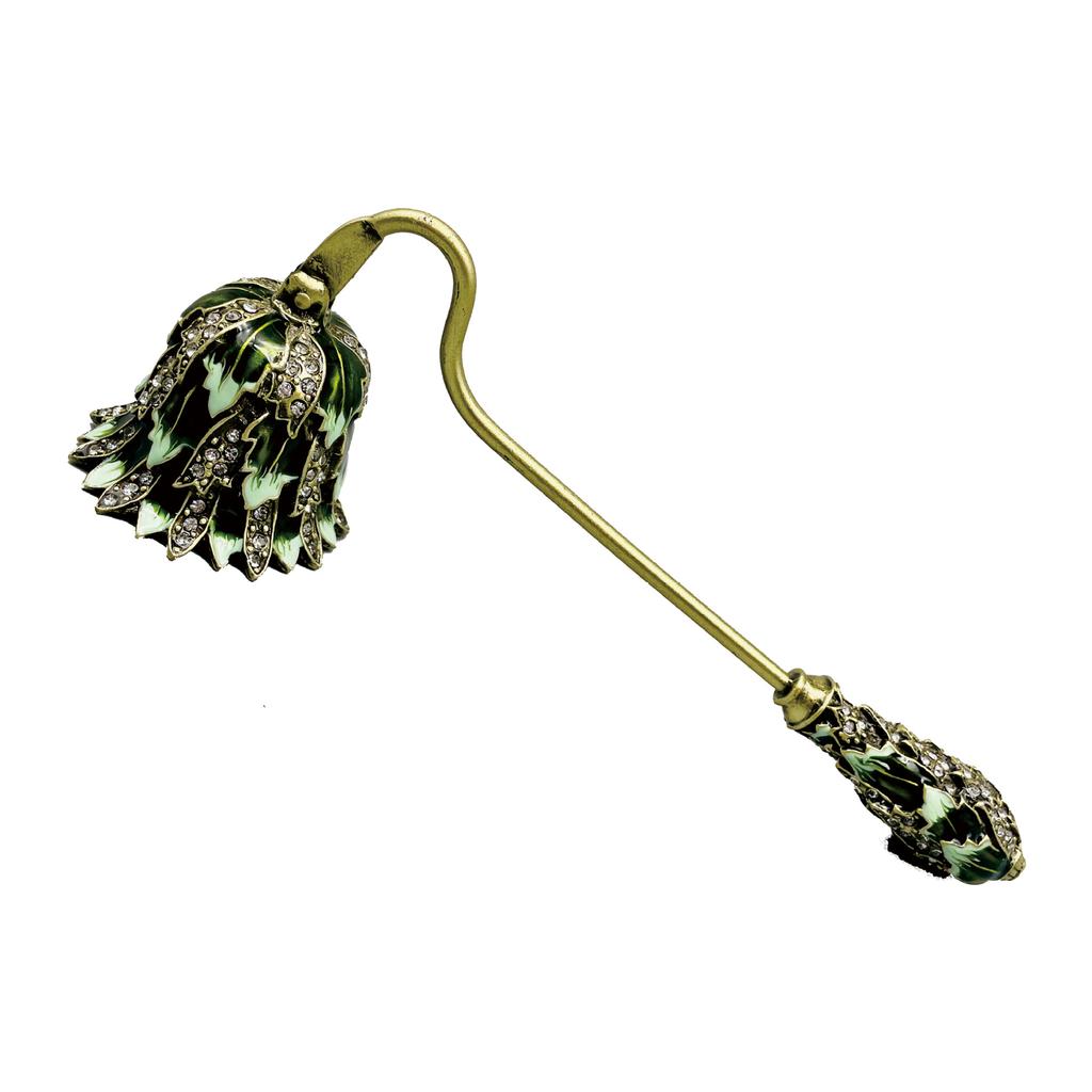 Vintage Candle Snuffer with Long Handle, Classic Brass Candle Extinguisher Tool, Elegant Fire Safety Accessory for Home Decor