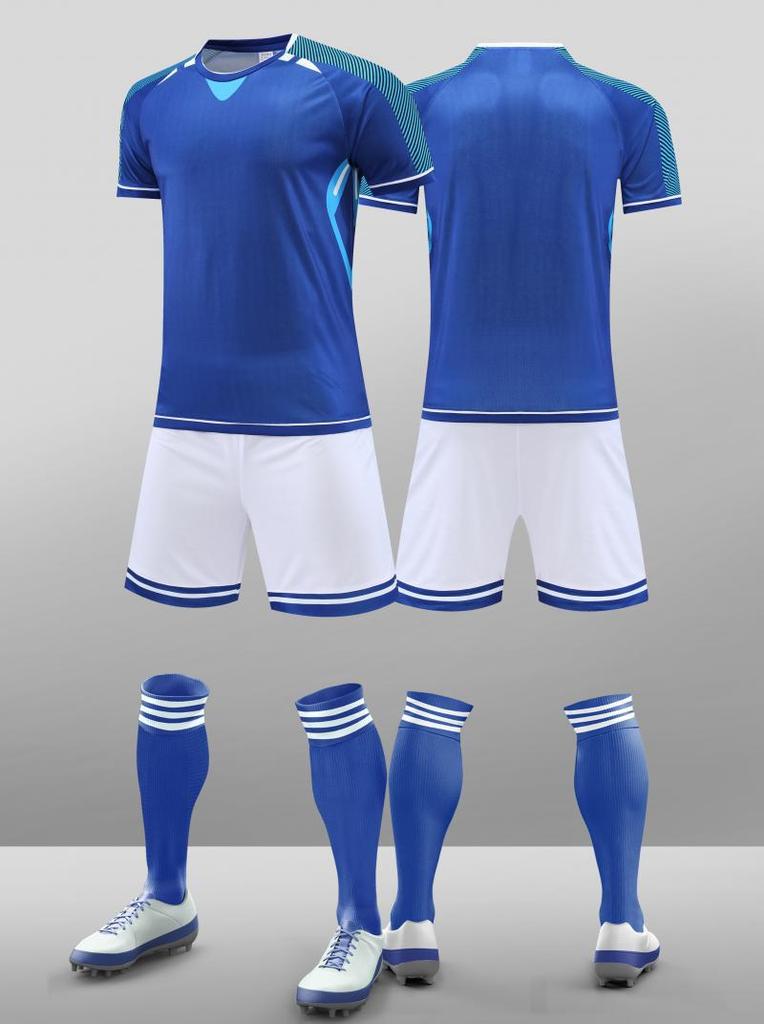 Football Jersey Set Men'S And Women'S Jerseys Summer Breathable Fast-Drying Adult Football Training Jerseys Competition Jerseys Children'S Jerseys