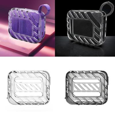 For JBL GO4 Bluetooth Speaker Silicone Case TPU Clear Soft Cover Shockproof Dustproof Scratch Resistant Speaker Protection Acces