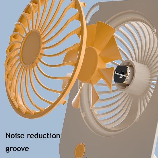 Portable Small Fan, Rechargeable Ultra-thin Silent Operation, with 3 Gear Wind Speed Desktop Fan, for Office Study Dormitory Outdoors