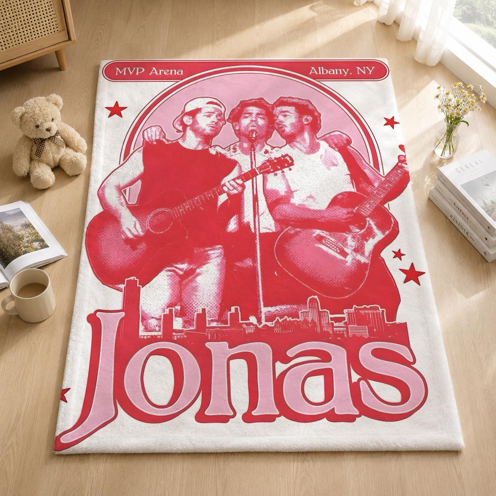 Music J-JonasBrothers Throw Blankets Soft Warm Flannel Blanket Bedding for Bed Living room Home Sofa