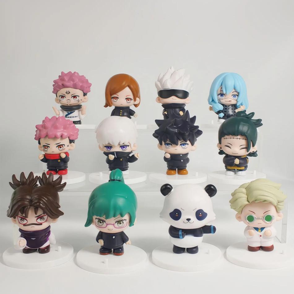 6pcs/set 7cm Jujutsu Kaisen Anime Action Figure Gojo Satoru Megumi Itadori Yuji Ryomen Sukuna Nanami Geto Suguru Cute Model Toys