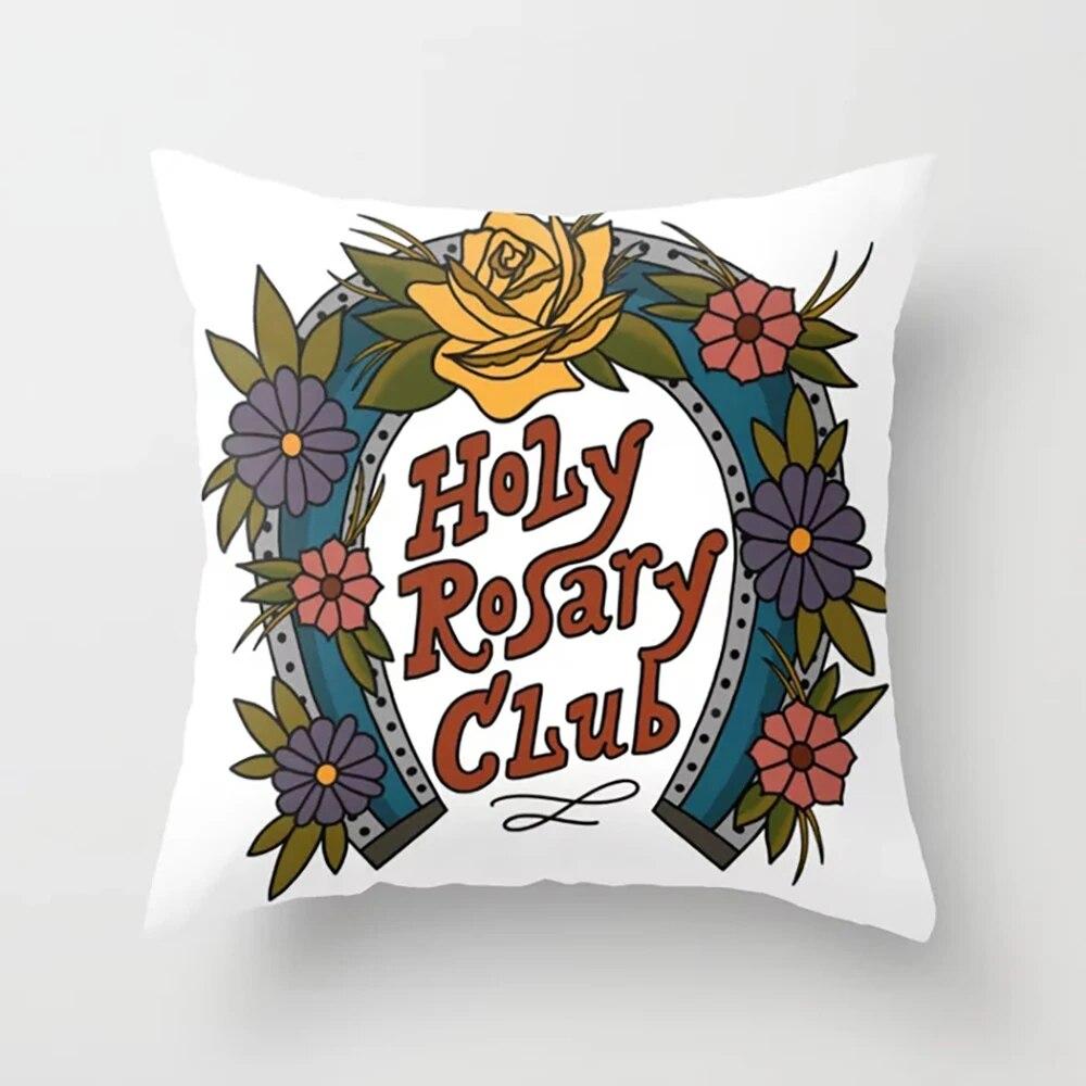 Heimdekoration Kissenbezug Schlafzimmer Wohnzimmer Ölgemälde Blumenmuster Gedruckt