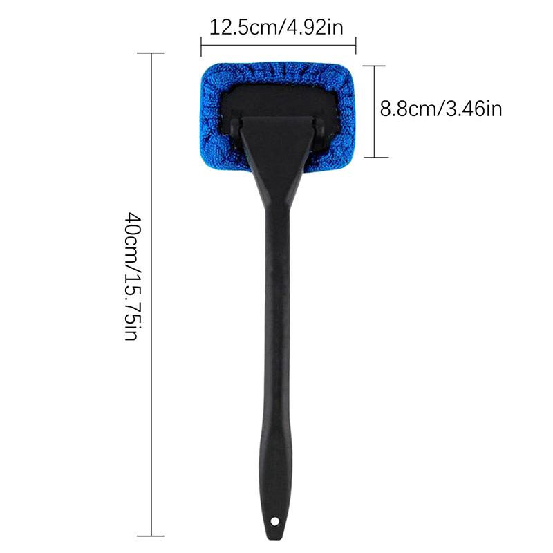 Car Window Cleaner Brush Kit Windshield Cleaning Wash Tool Inside Interior Auto Glass Wiper With Long Handle Car Accessories