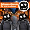 Car Seat Headrest Cover 2 Pieces Halloween Car Seat Rest Cover Protector Decorative Accessories For Automotive SUV Road Trip