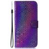 For Honor X40 5G/X9a 5G/Magic5 Lite 5G PU Leather Wallet Cover Dazzling Flower Pattern Flip Stand Phone Case