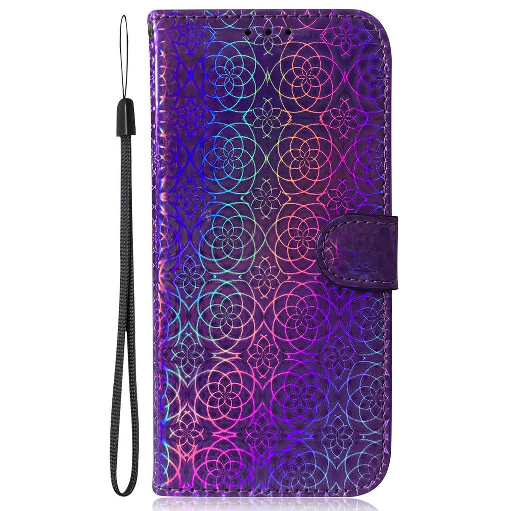 For Honor X40 5G/X9a 5G/Magic5 Lite 5G PU Leather Wallet Cover Dazzling Flower Pattern Flip Stand Phone Case