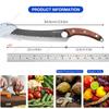 WXCOO Hand Forged Boning Knife Set High Carbon Clad Steel Meat Fish Fruit Cleaver Knife Professional Butcher Kitchen Chef Knives