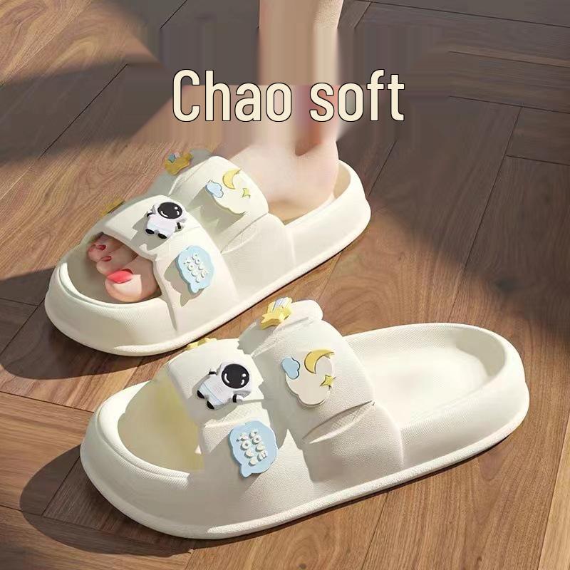 2025 Luxury Women's Soft-Bottom Indoor Slippers for Summer - Light Step Design for Bathroom and Home