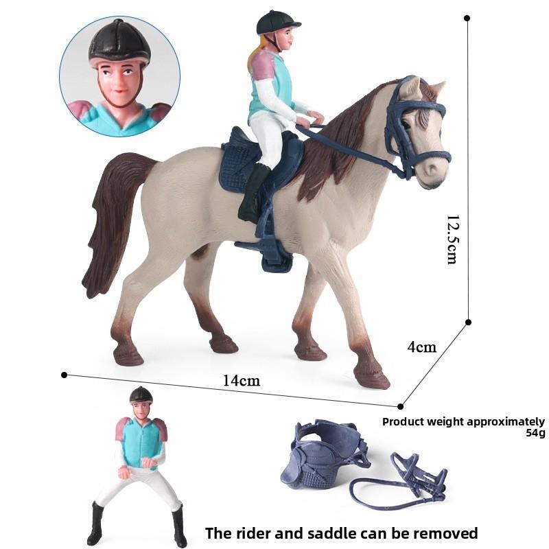 Plastic And Horse Horseman Collectible Figurine Toy For Kids Play And Display
