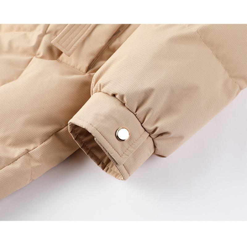 Women's Plus Size Cotton Clothing Winter Medium-length Over The Knee Waffle Thickened Cotton Jacket Tide Jacket