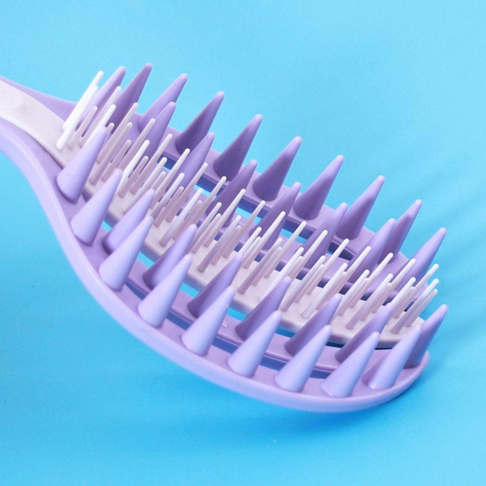 Plastic Hairdressing Comb 2 in  1 Openwork Comb High Quality Massage Comb  Wash Hair
