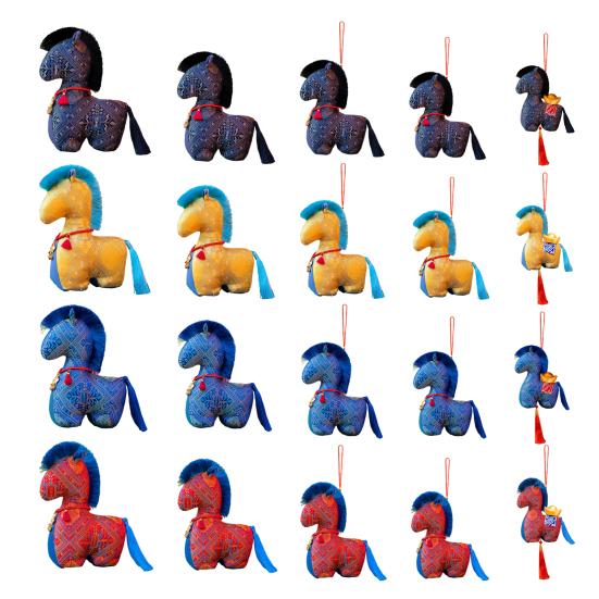 Chinese Zodiac Horse Plush Auspicious Year of Horse Stuffed Animal