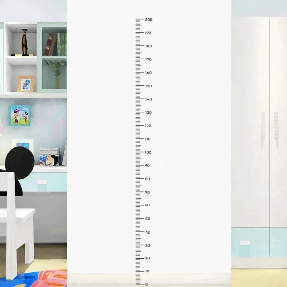 Height Measurement Wall Sticker 0-200cm Removable Height Scale Ruler Self-adhesive Wallpaper Waterproof Growth Chart Decoration
