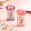 Cute Kitten Paw Pencil Sharpener Portabel Colored Pencil Sharpener Fit for All Wooden Pencils (6-8mm) for Adults Kids