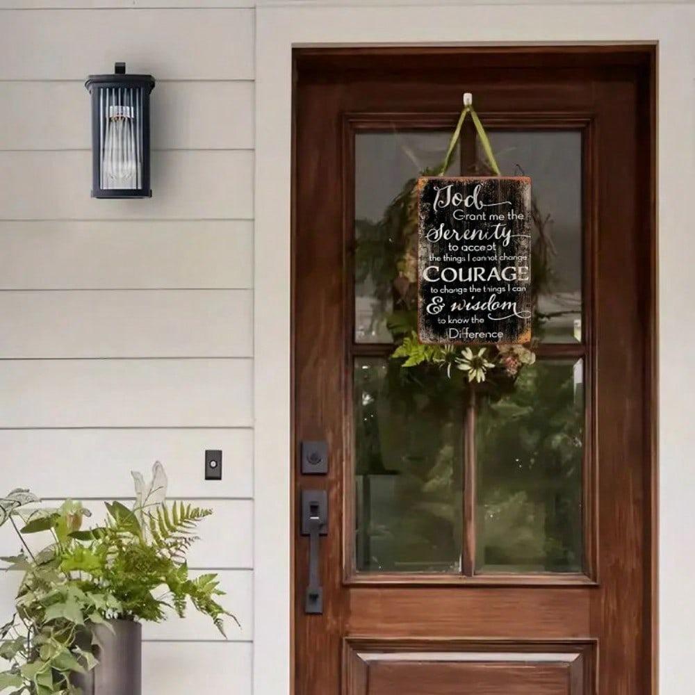 Retro Style Metal Wall Plaque Sign for Home Decor