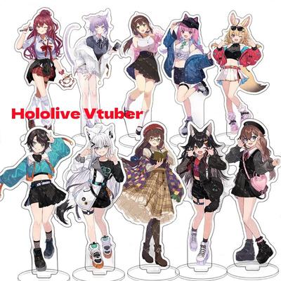 Anime Hololive Vtuber Anime 15CM Figuren Cosplay Acryl Steht Modell Exquisite Grils Schreibtisch Dekor Nette Stehende Zeichen Fans Geschenk