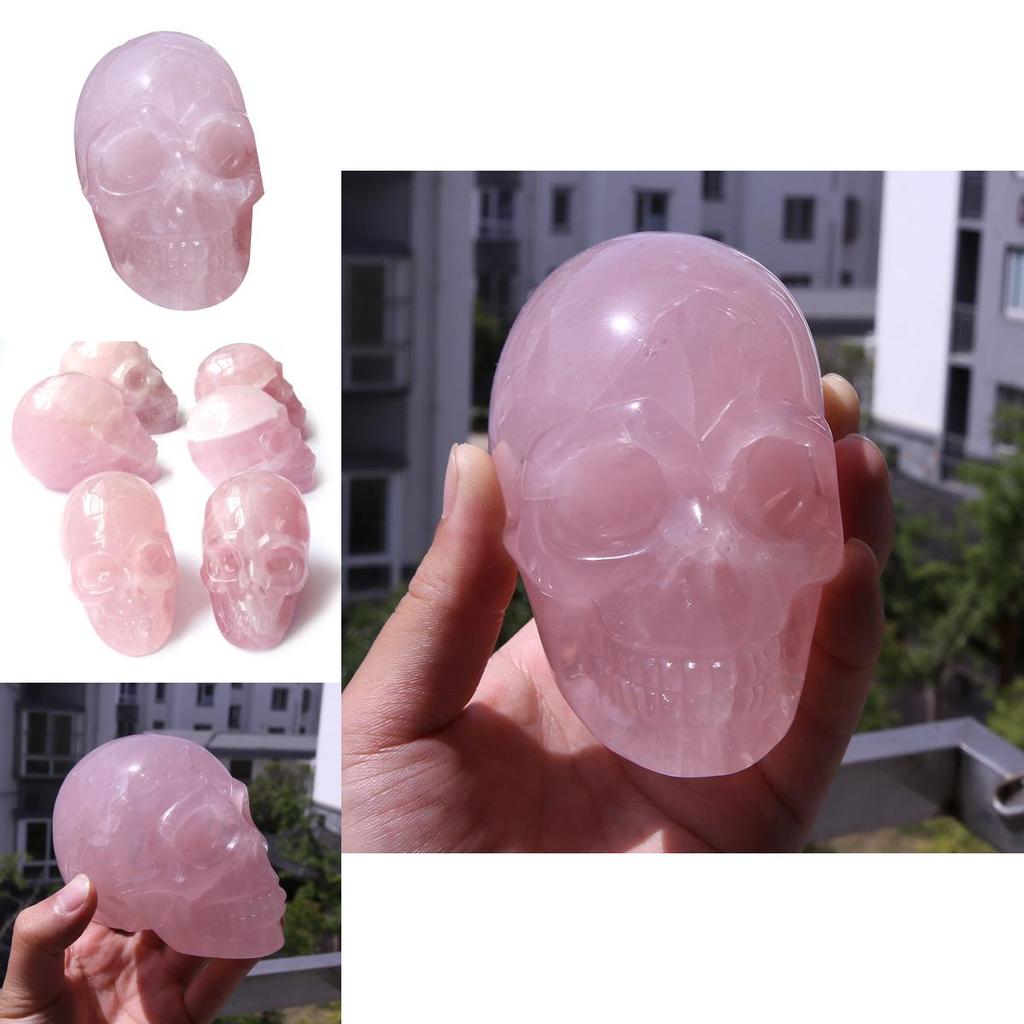 Pink Skull Figurine For Home Decor Stylish Art Craft Gift For Art Lovers