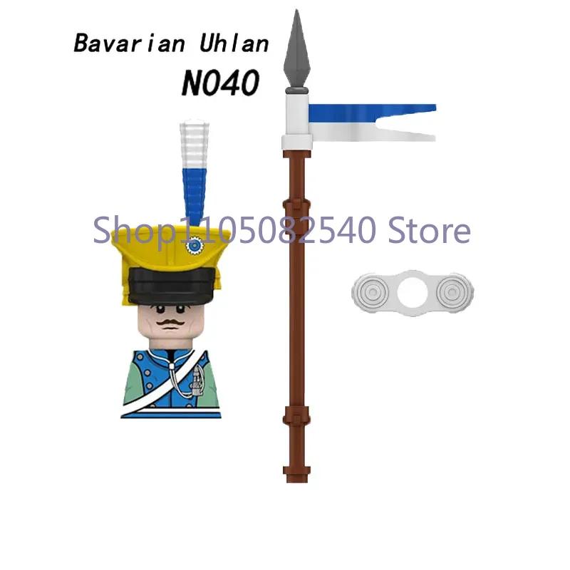 Medieval Military Soldier Figures Napoleon MOC Building Blocks Cavalry Weapons Shield Armor Cannon Militia Cowboy Toys Gift Z013