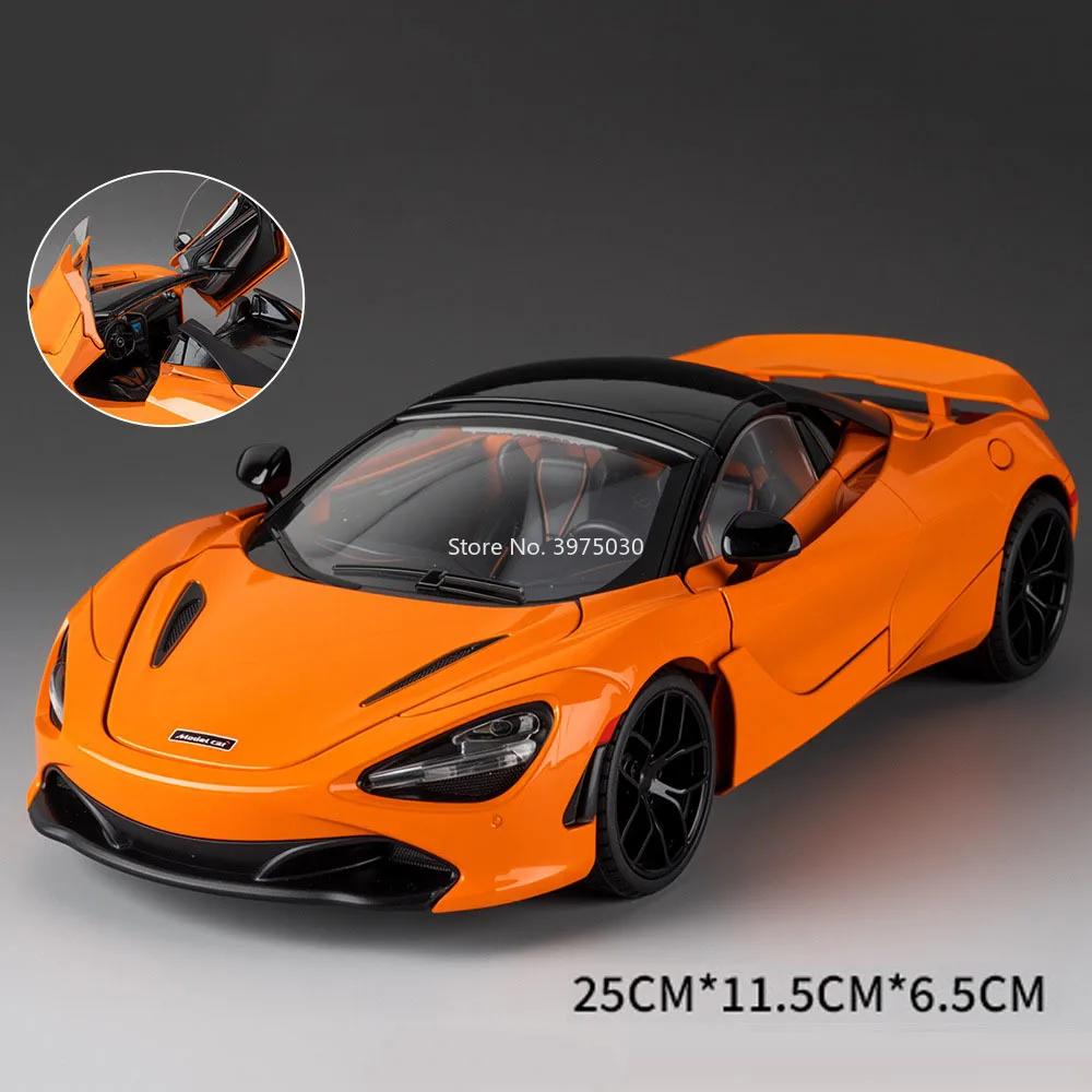 1:18 Apollo EVO 720S Toy Cars Models Alloy Diecast Light Music Miniature Supercar Wheel Steering Vehicle for Children Best Gifts