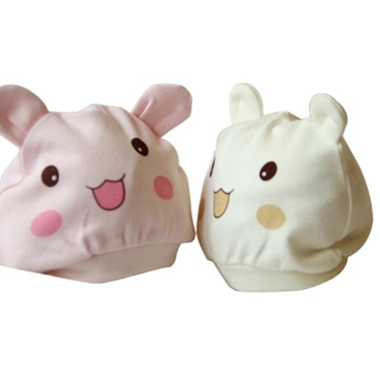 Unisex Baby Hat Newborn Toddler Beanie Cute Smile Face Rabbit Design Cotton Cap Warm